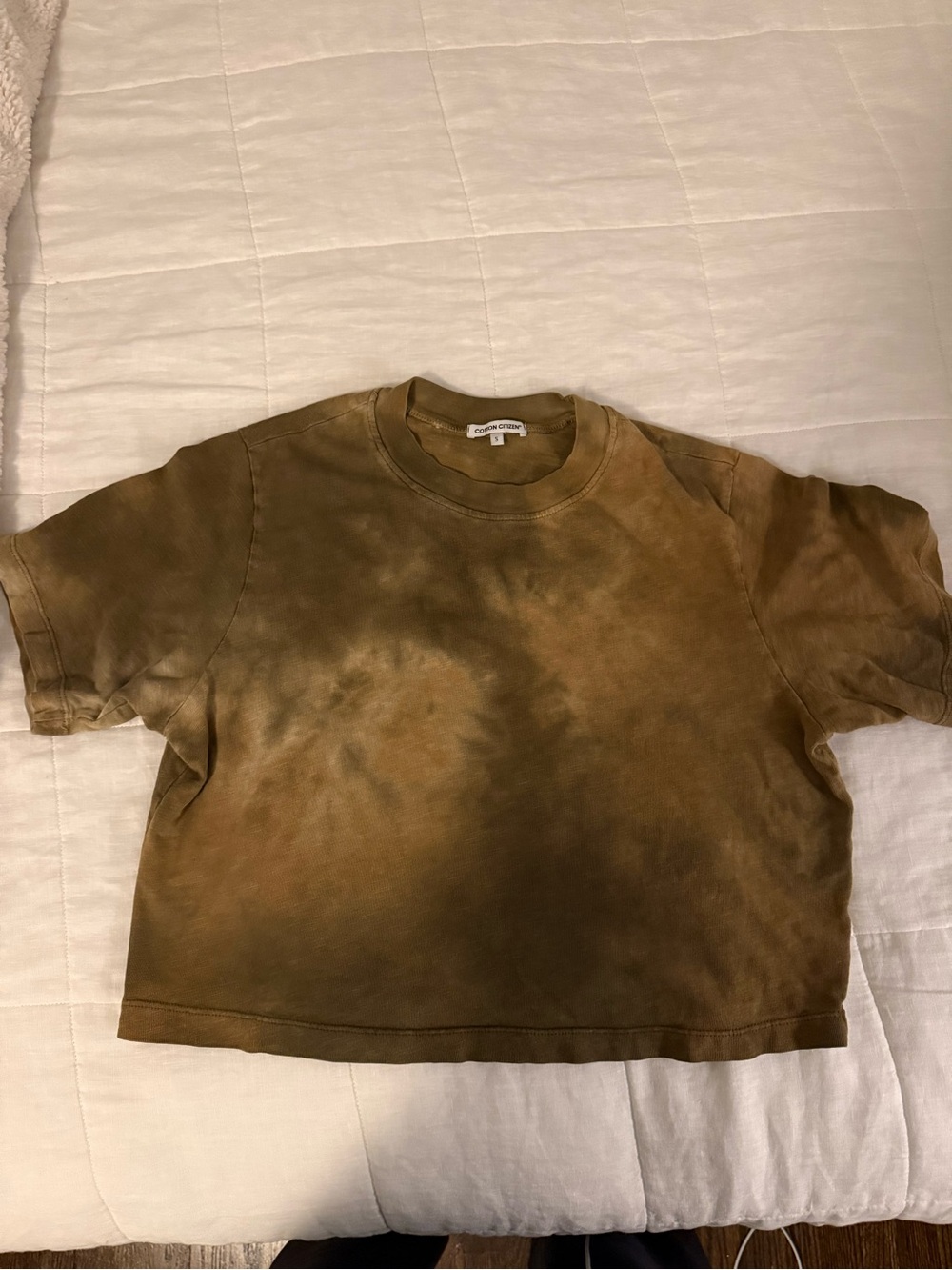 Cotton Citizen Olive Tie-Dye Short Sleeve Tee